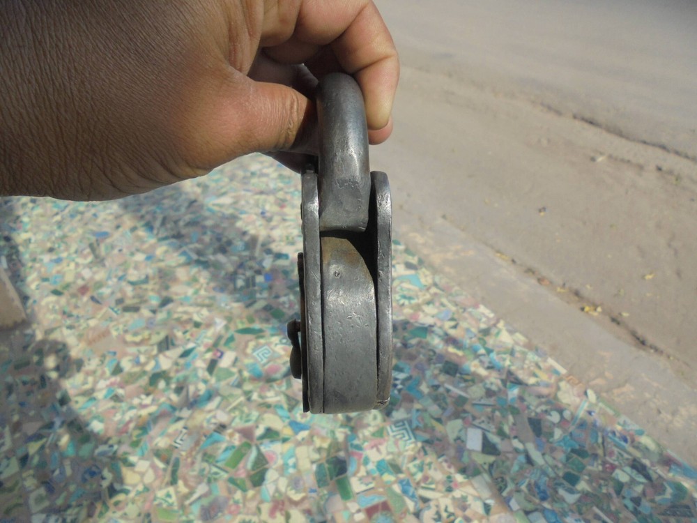 Vintage Iron Handcrafted Solid Heavy Fine Padlock