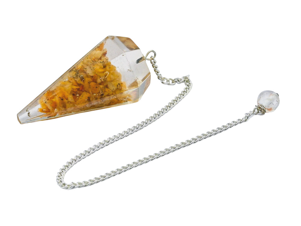 Yellow Jasper Orgone Pendulum