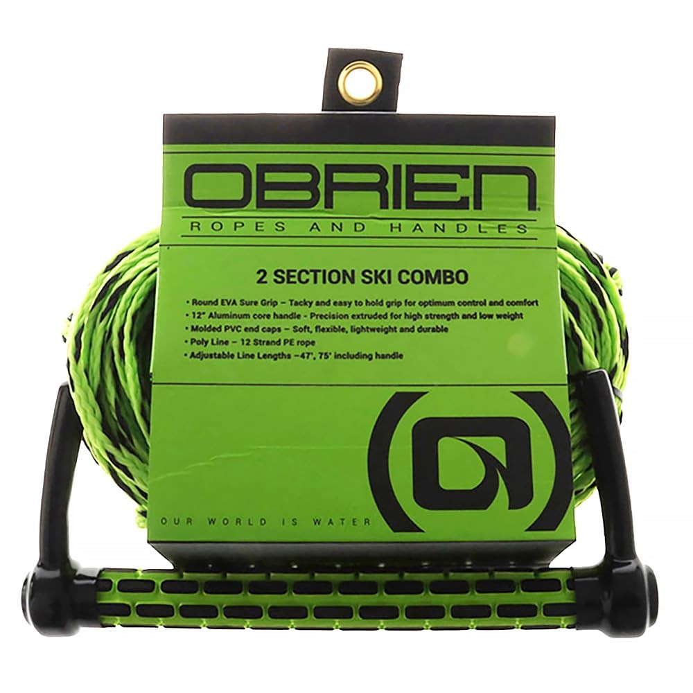 2 Section Wakeboard Water Ski Rope,Green
