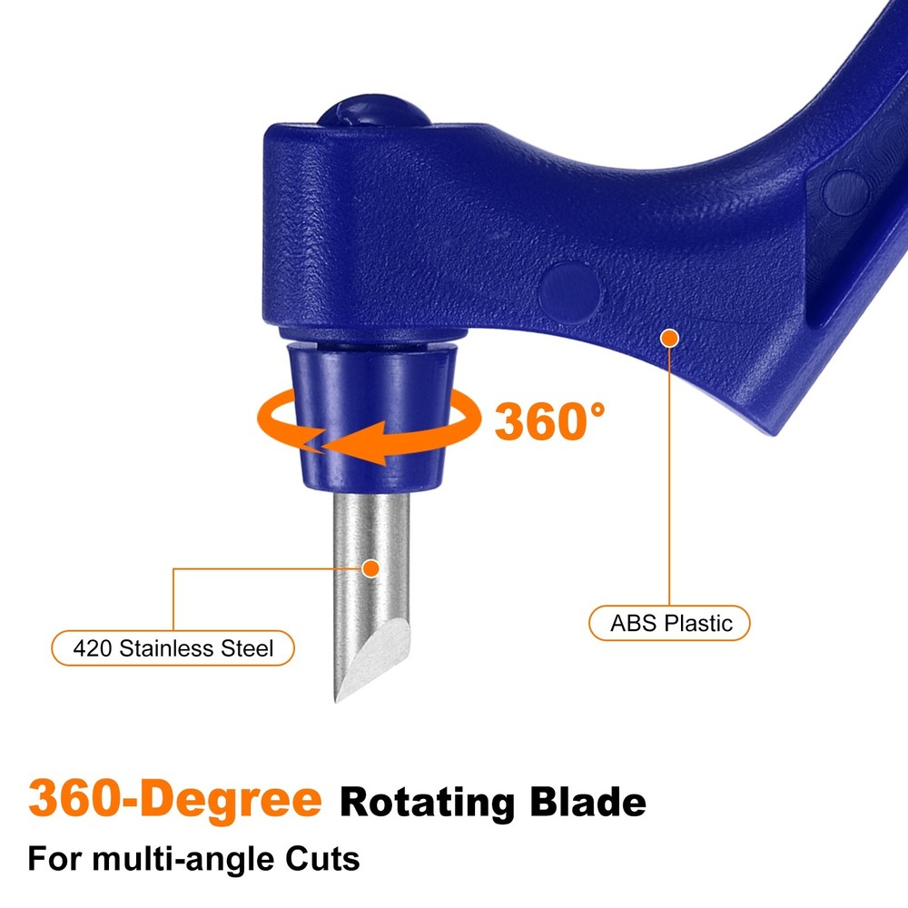 Craft Cutting Tools 30 Degree Blades 360° Rotating Blade, Blue