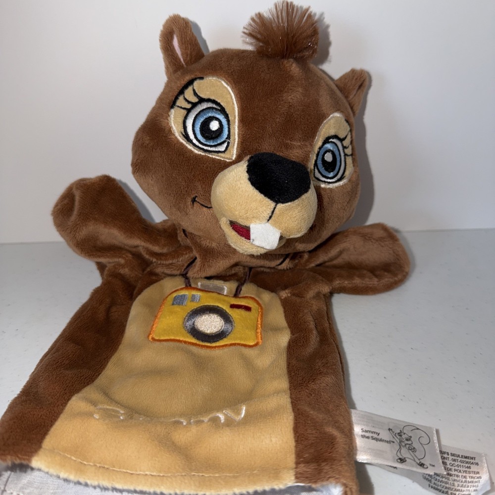Sammy The Squirrel Hand Puppet Plush Head Fiesta