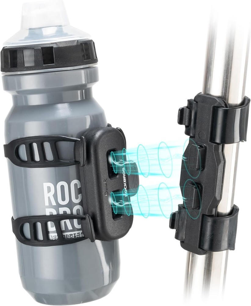 ROCKBROS Magnetic Strap Water Bottle Holder with Quick-Release Button for Bikes