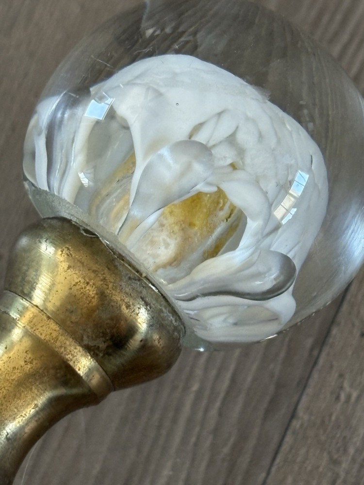 Fireplace Base PLATED Brass / Art Sphere USED.