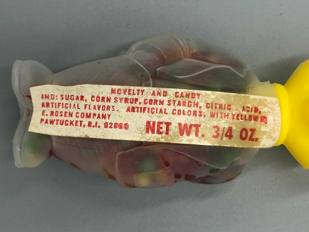 c 1980 E Rosen EASTER BUNNY Rabbit Vintage CANDY CONTAINER Rosbro RETRO