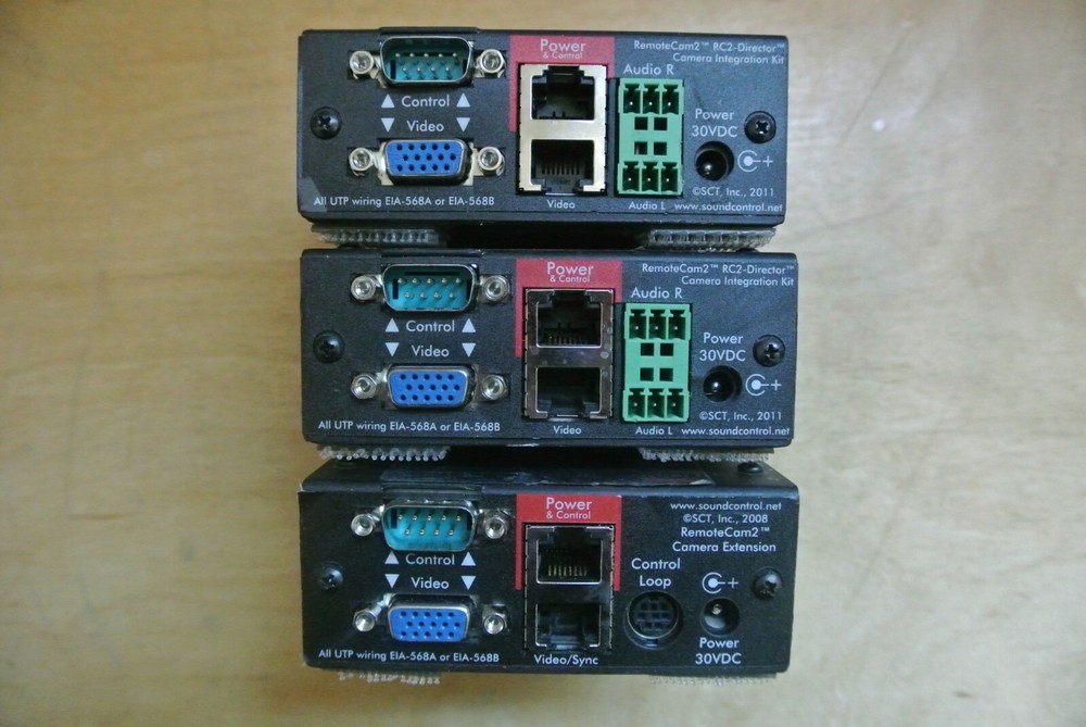 LOT 3 SOUND CONTROL TECHNOLOGIES CAMERA MODULES (2)RC2D-HE DIRECTOR (1) RC2 CAM2