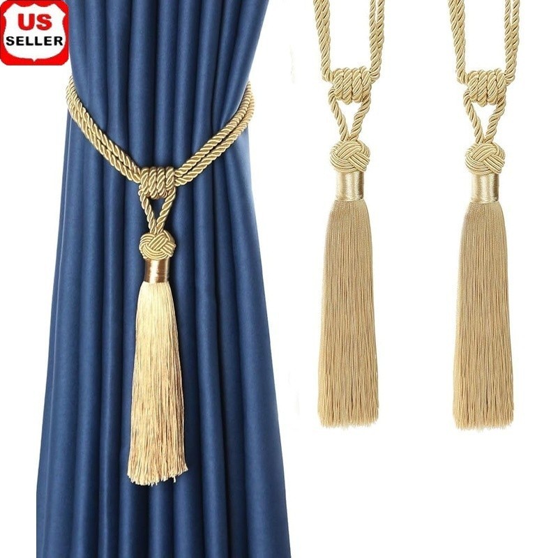 Elegant Curtain Tie Backs Durable Polyester Drapery Holdbacks Home Office Decor