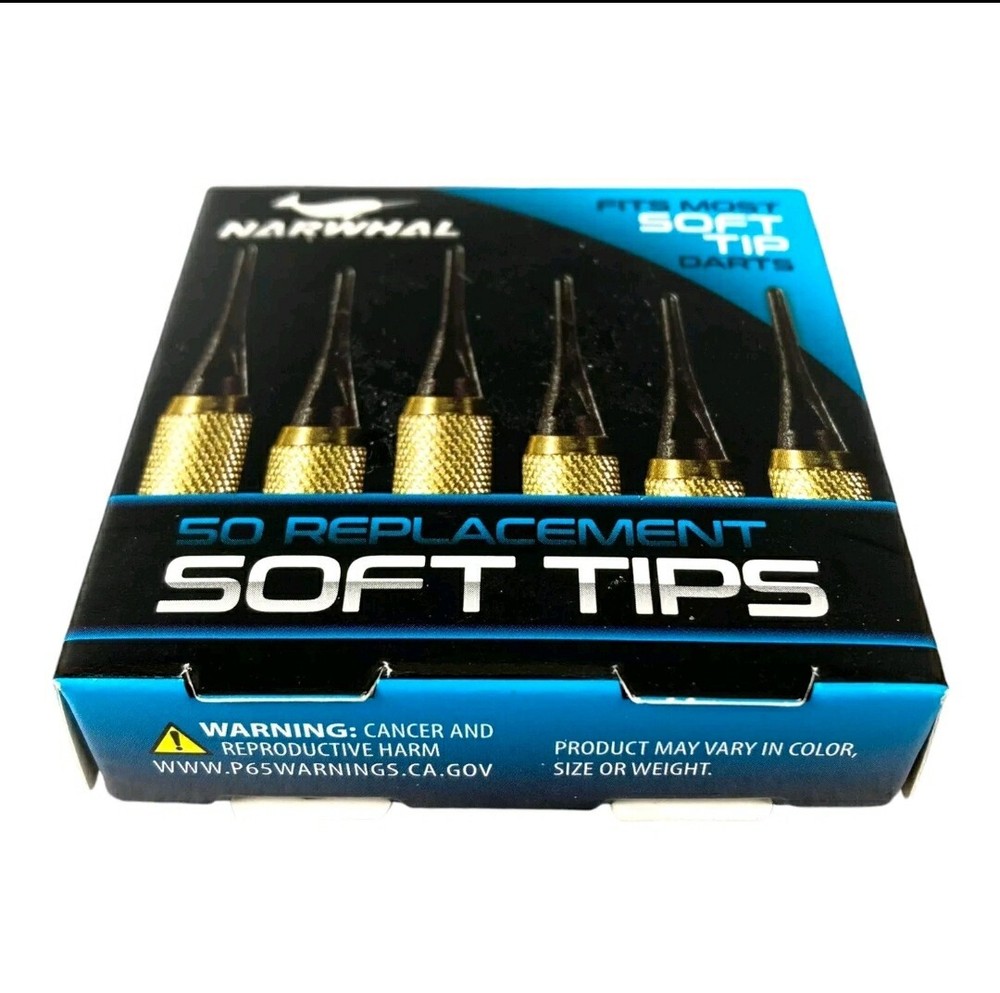 Narwhal Replacement Soft Tips for Darts - 250 Count - New in Package