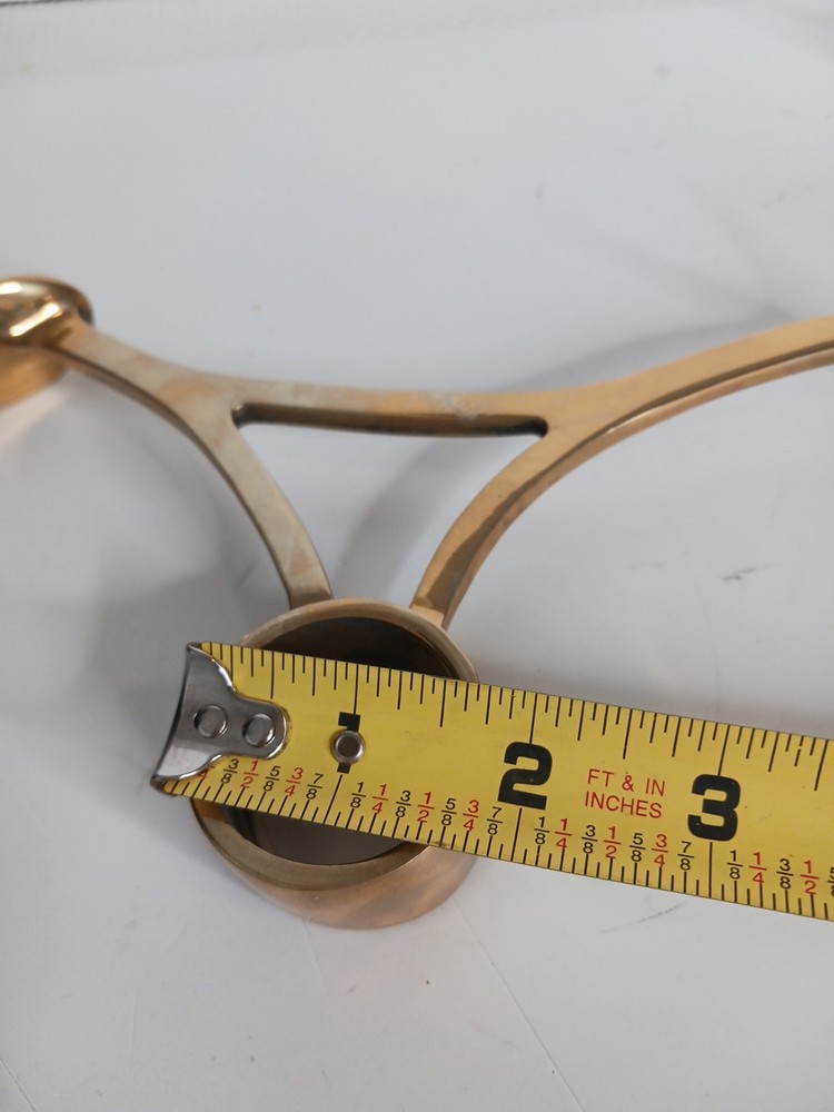 Bar Bracket 3 Polished Solid Brass Floor Wall Fit 1.5" Screws #Bracket #brass