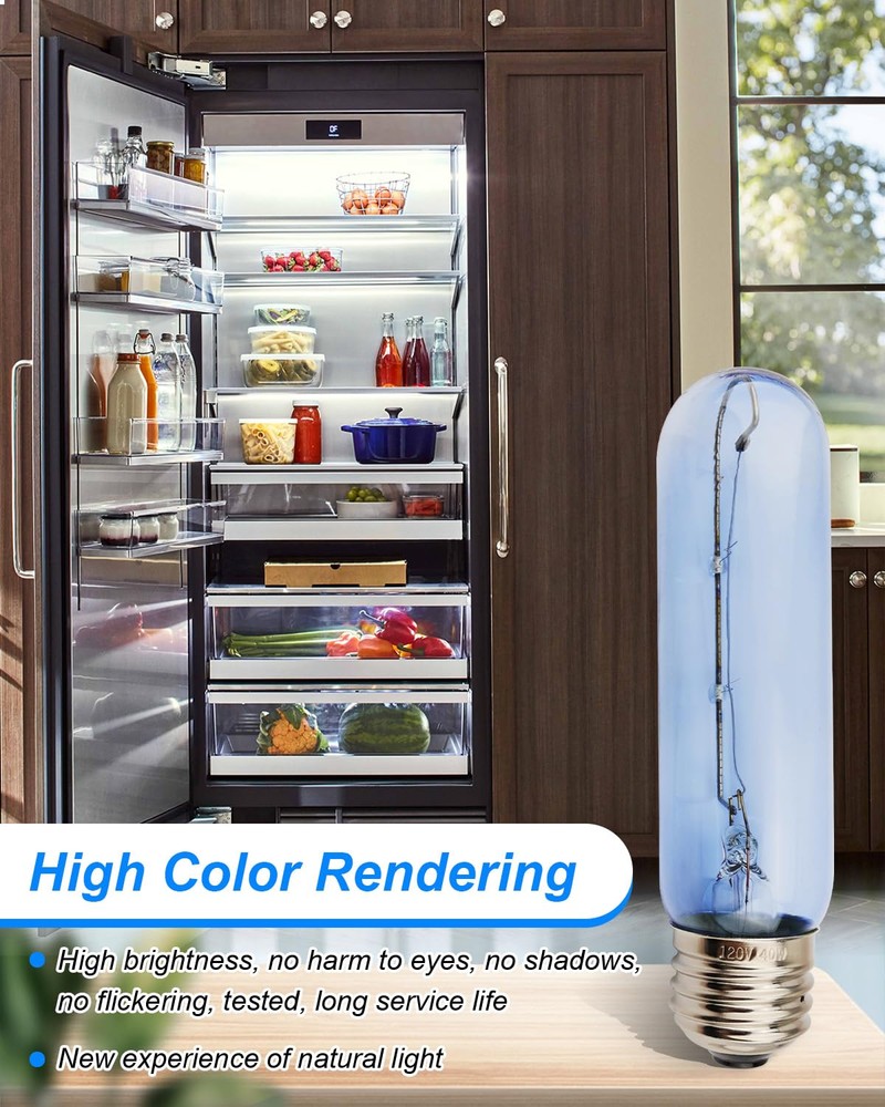 Pack 7006999 Lamp Blue Glass Bulb Light Replacement Fit Sub-Zero Refrigerator Su
