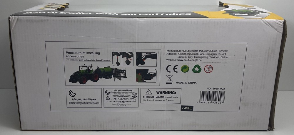Double E - Barrel Trailer With Spread Tubes - 1:16 Scale RC Enabled