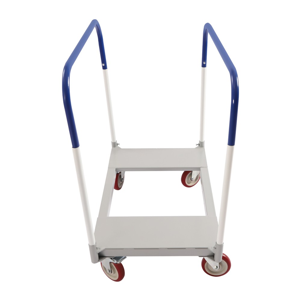 1500 LB Panel CART Dolly Blue with Steel Frame, 5 inch Casters, Panel Bars