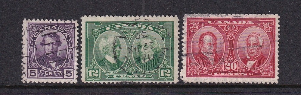 Canada Used Stamps Sc#146-148