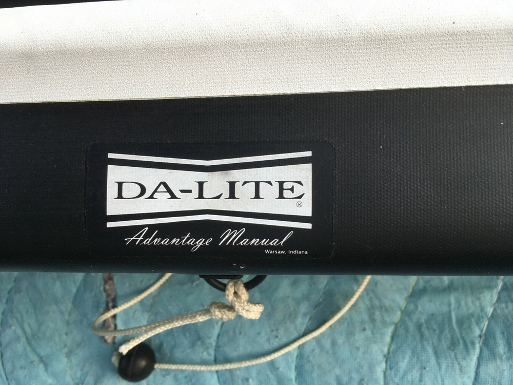 Da-Lite Wall or Ceiling Mount Projection Screen 6 foot, light scratches, $89.