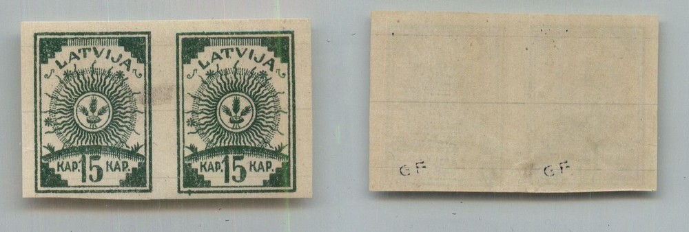 Latvia  🇱🇻 1919 SC 5 mint pair. rtc2313