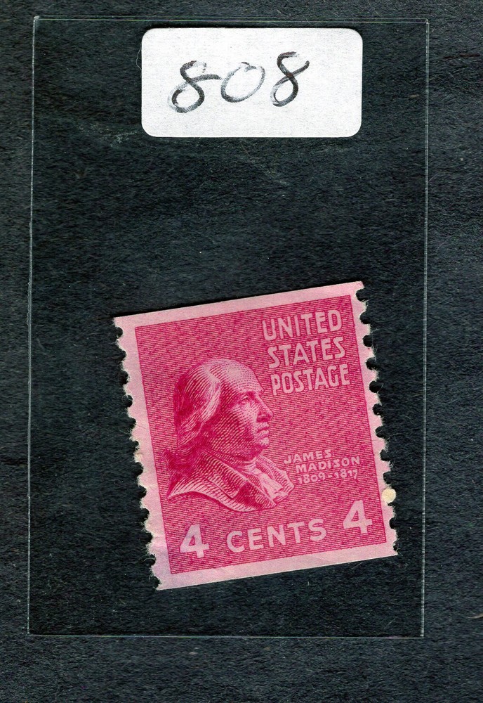 1938 Stamp #808 James Madison M/HM