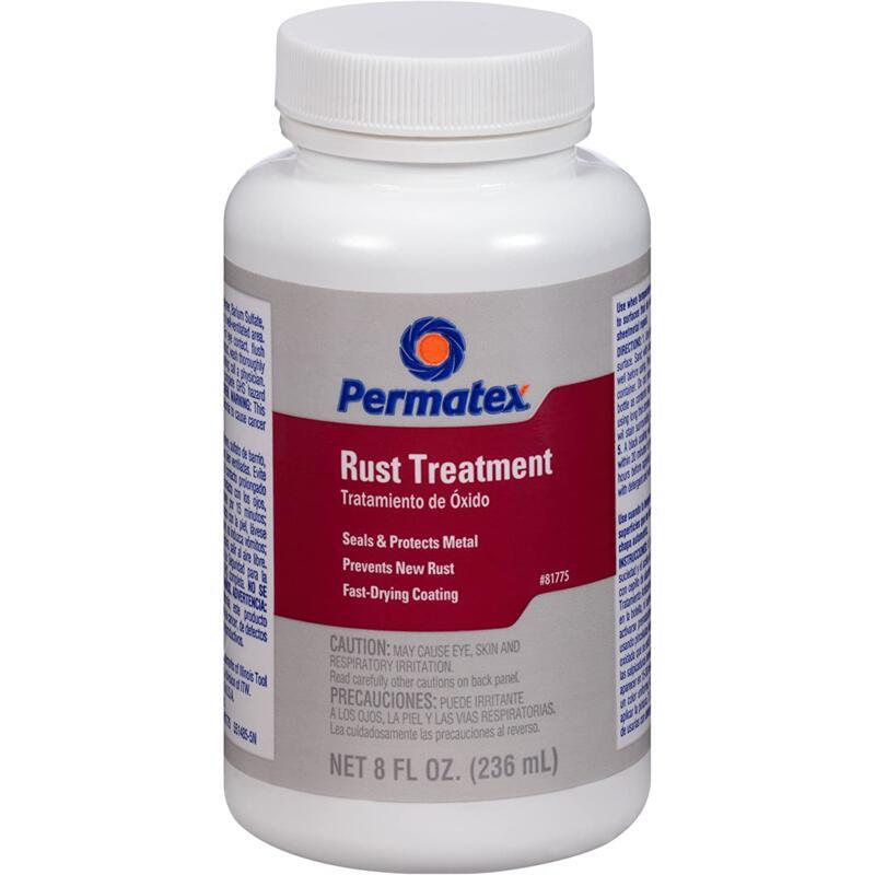 Permatex Rust Neutralizer 81775; Rust Treatment, 8oz, Bottle, White Liquid