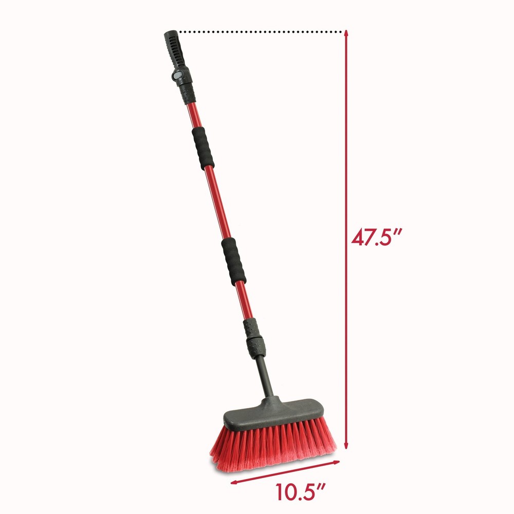 Flow-Thru Telescoping Wash Brush W/ Extendable Handle