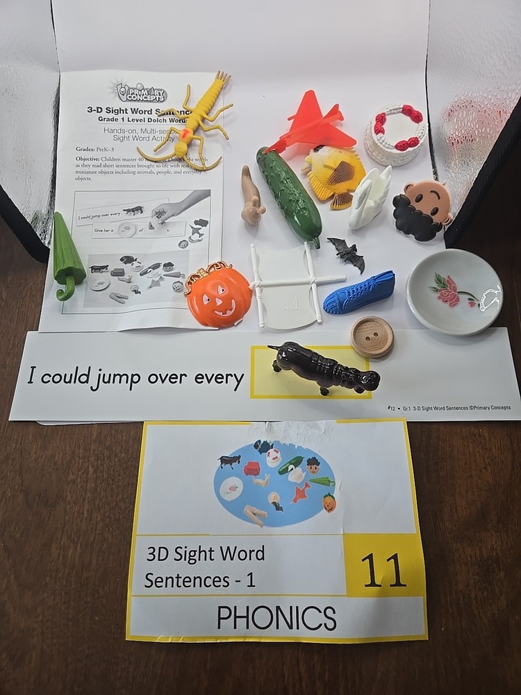 Super Duper Publications 3D Sight Word Sentences Grade 1, Phonics, Speech