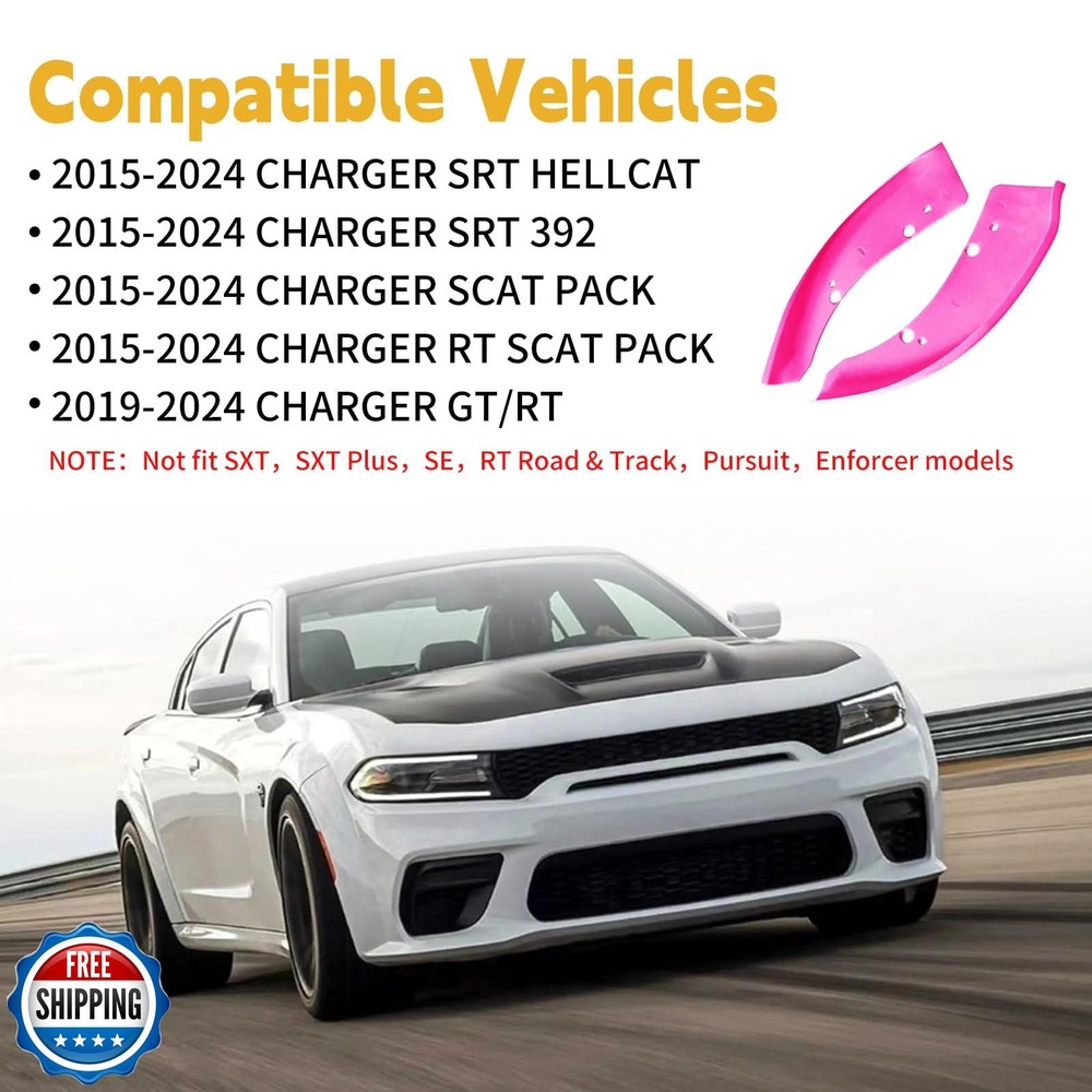 Front Bumper Lip Splitter Protector, Dodge Front Splitter Dedicated to 2015-2