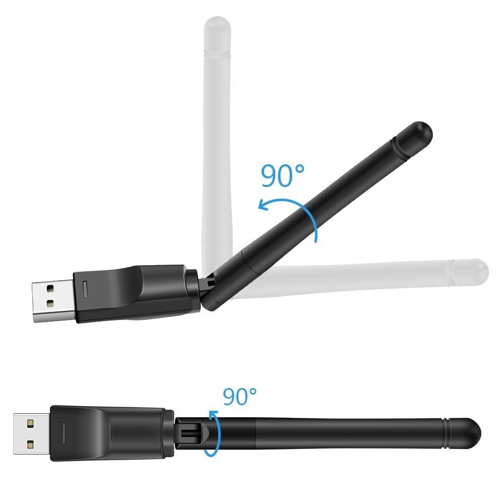 150Mbps USB WiFi Adapter for Raspberry Pi/Pi 2 3 4 Zero, RT5370 Chip Wireless...