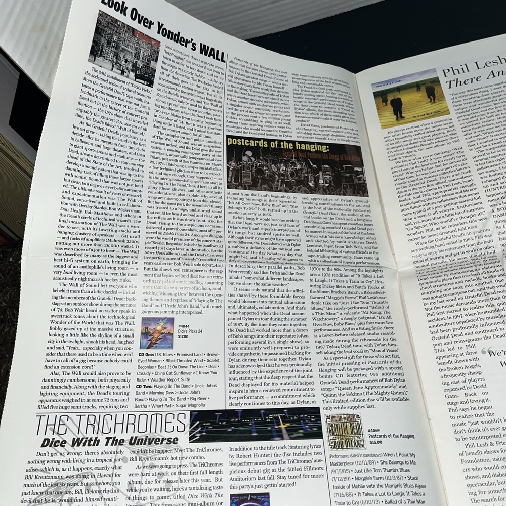 Grateful Dead Almanac Volume 9 Number 2 from Spring 2002