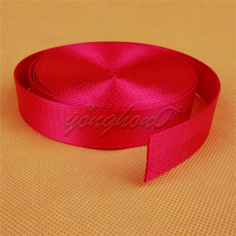 Nylon Webbing Strap 1inch Width Camping Climbing  25mm Red 10m NEW
