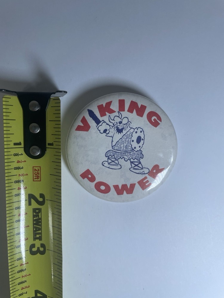 Hagar VIKING POWER comic strip character celluloid pinback button fb