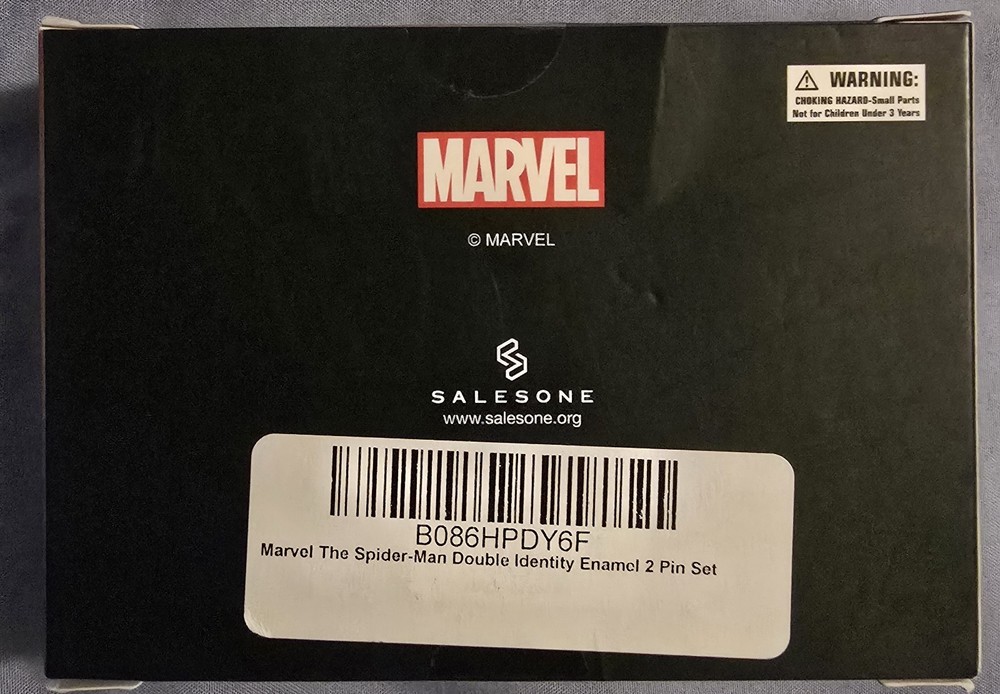 Marvel Spider-man Double Identity Pointing 2 Pin Set Amazon Exclusive