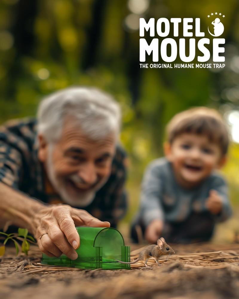 Humane Mouse Traps No Kill Live Catch and Release 4 Pack - Reusable, Easy to Use