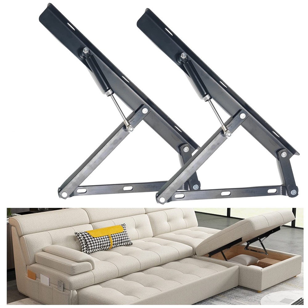 Storage Ottoman Hardware,Hydraulic Hinge,Scissors Hinge Black -L