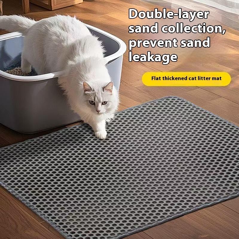 Cat Litter Mat 2-layer Waterproof Non-slip Trapping Pet Floor Protector