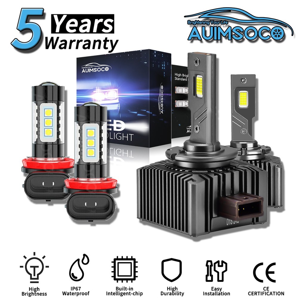 For Mini Cooper 2007-2017 LED Headlight Kit Bulbs Hi/Lo Beam Fog Light 40000LM