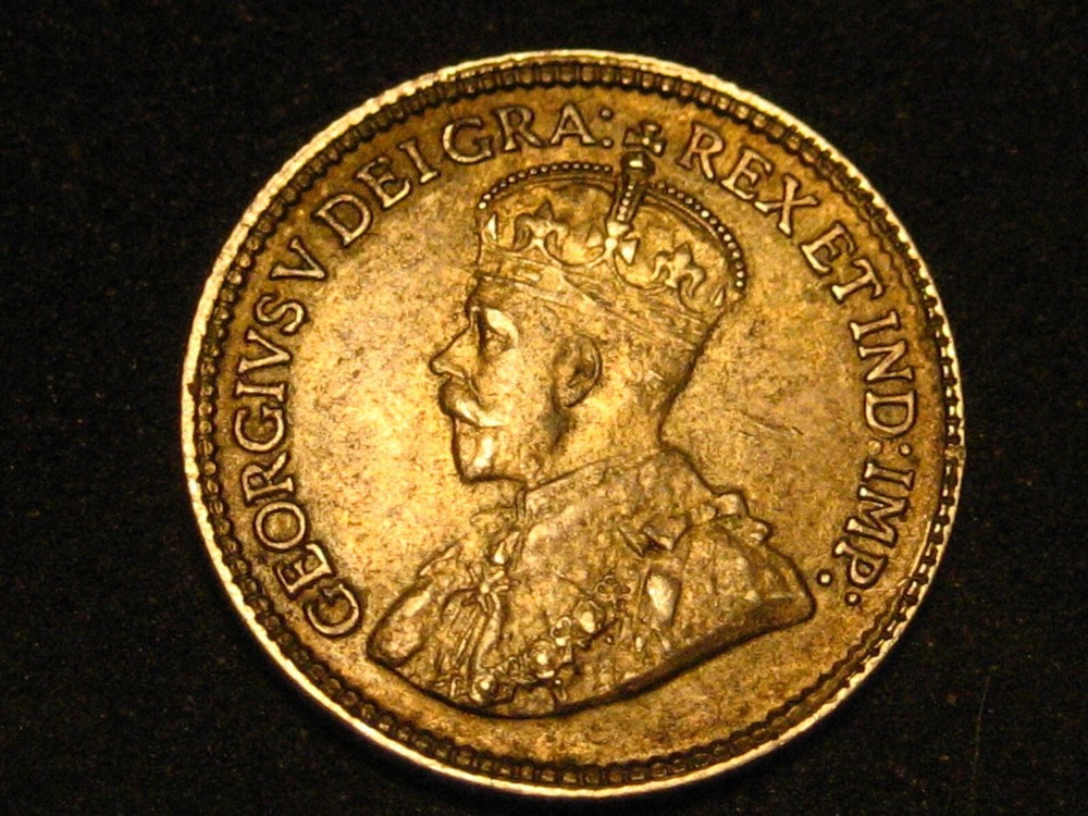 1920 Canadian Five Cent 80% Silver Piece Uncirculated