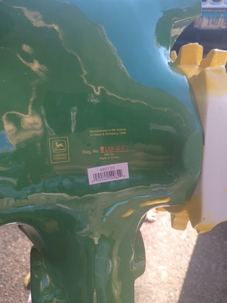 John Deere Tractor Ceramic Cookie Jar 98 Collectible Read