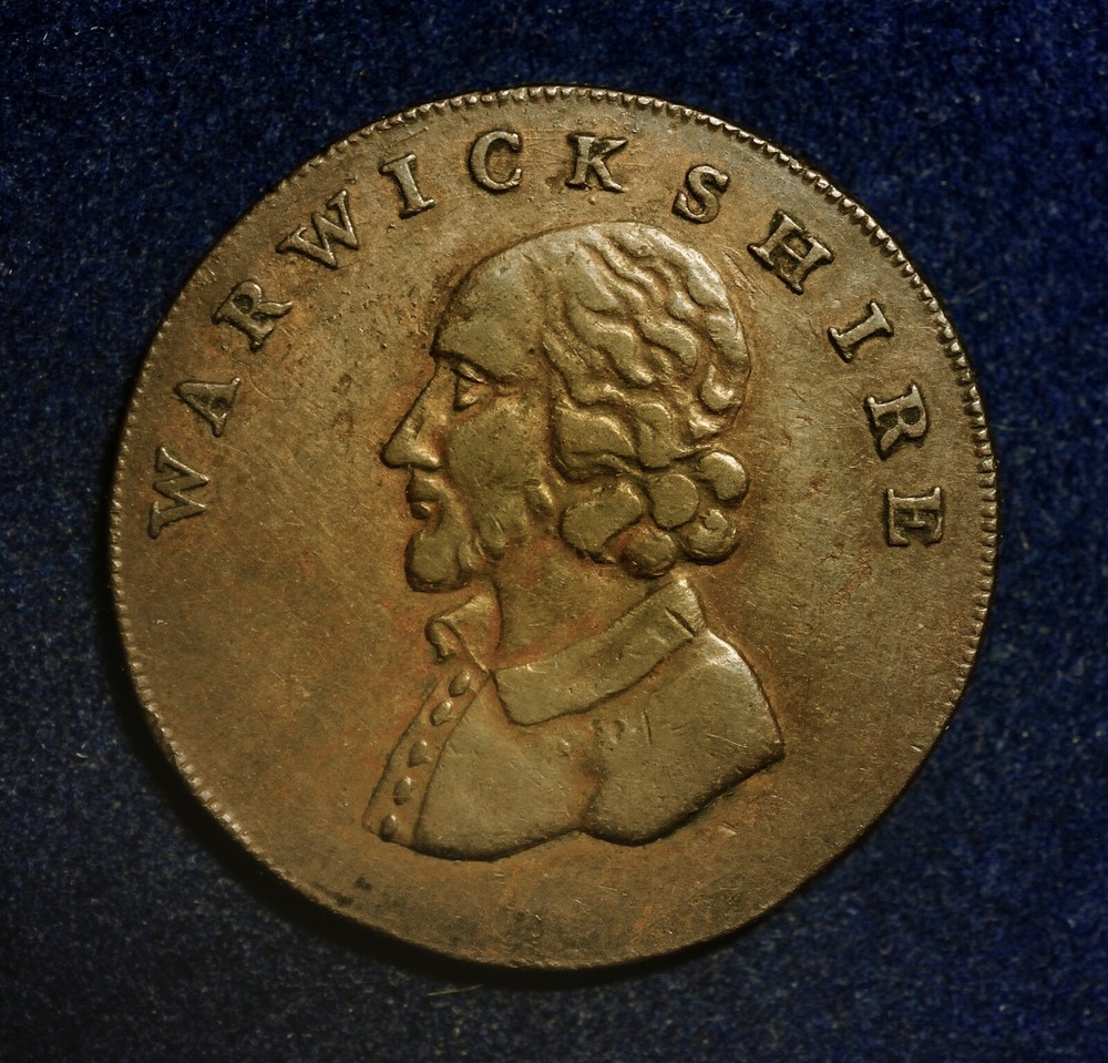 1792 William Shakespeare Warwickshire County Conder Halfpenny Token