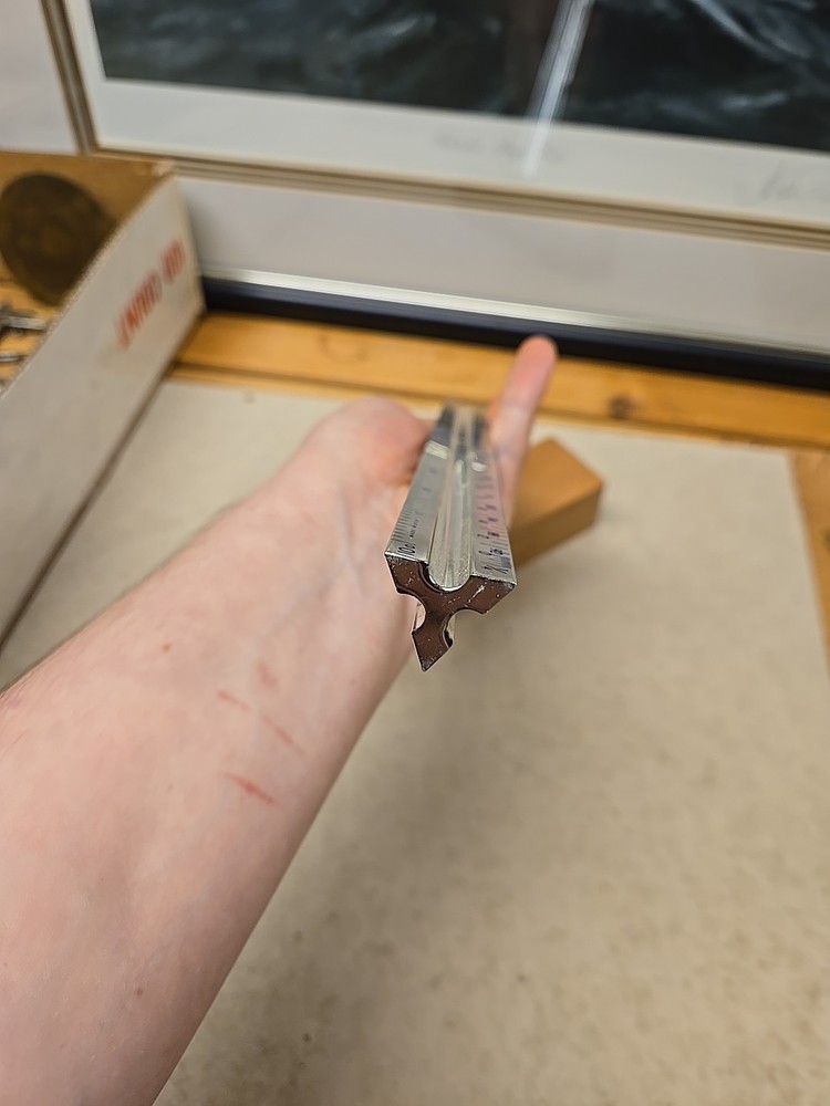 Rare Alcoa Scale Ruler Solid Aluminum Drafting/ Architect Ruler Rare 3 Sided