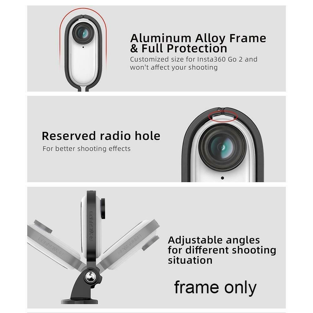 1*Adjustable Metal 1/4" Thread Adapter Repair Accessory For Insta360 Go 2 Camera