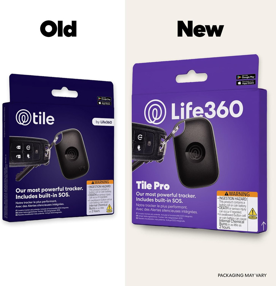 Tile Pro - Powerful Bluetooth Tracker, Key Finder and Item Locator for Keys, Bag