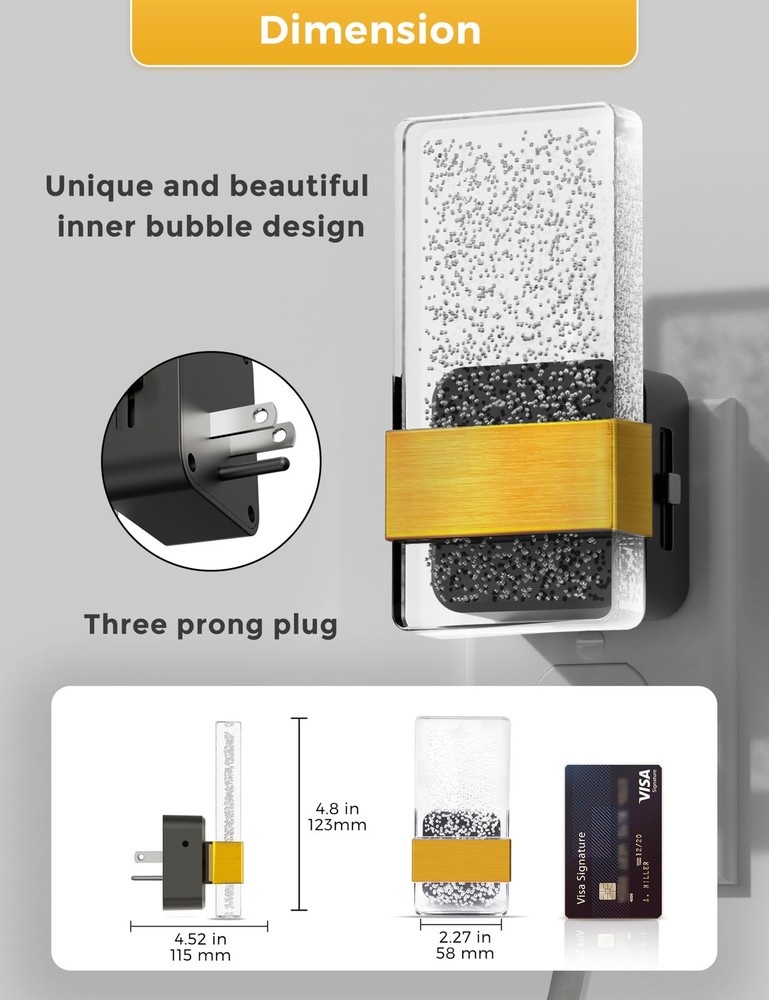 Night Light [2Pack], Night Lights Plug Into Wall, Decorative Night Lights wit...