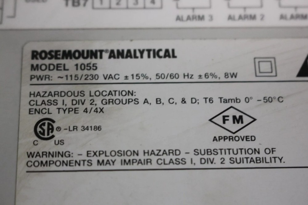 Rosemount Analytical Solu Comp II ph Analyzer Model 1055-01-10-22