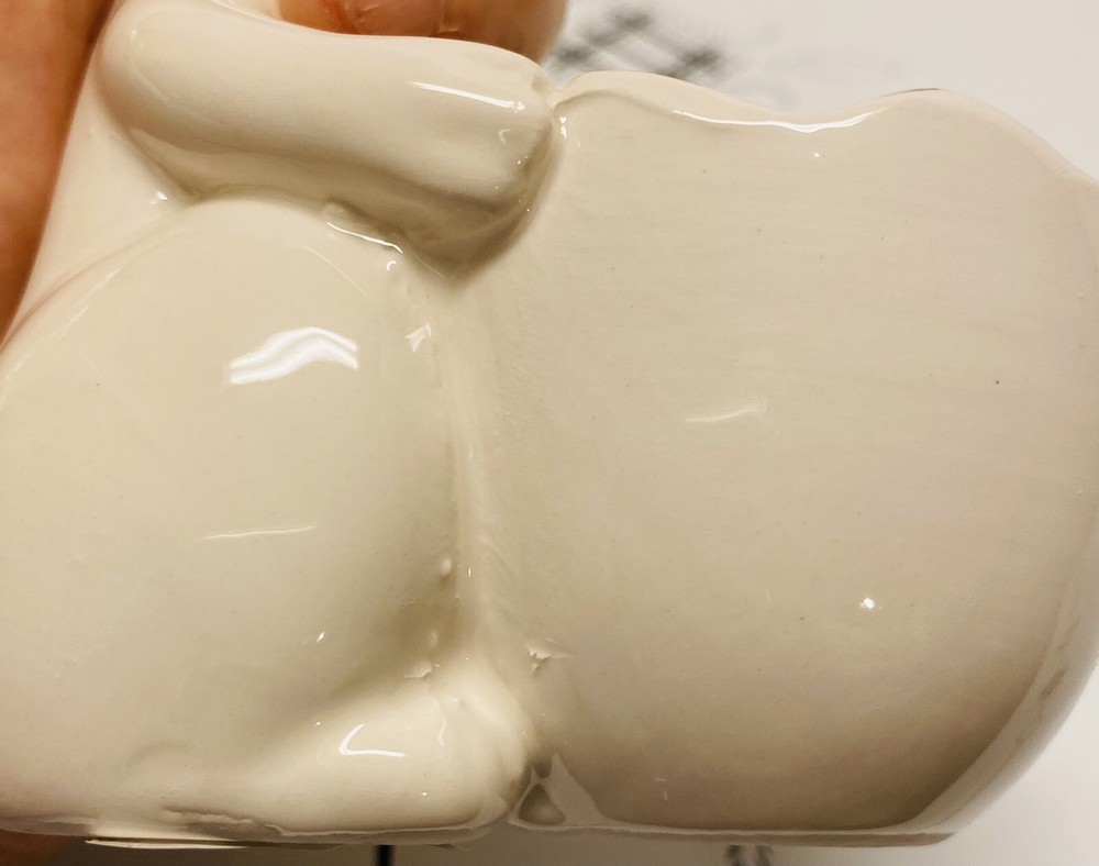 Yankee Candle Tealight Holder Bunny Easter Egg Damaged See Description