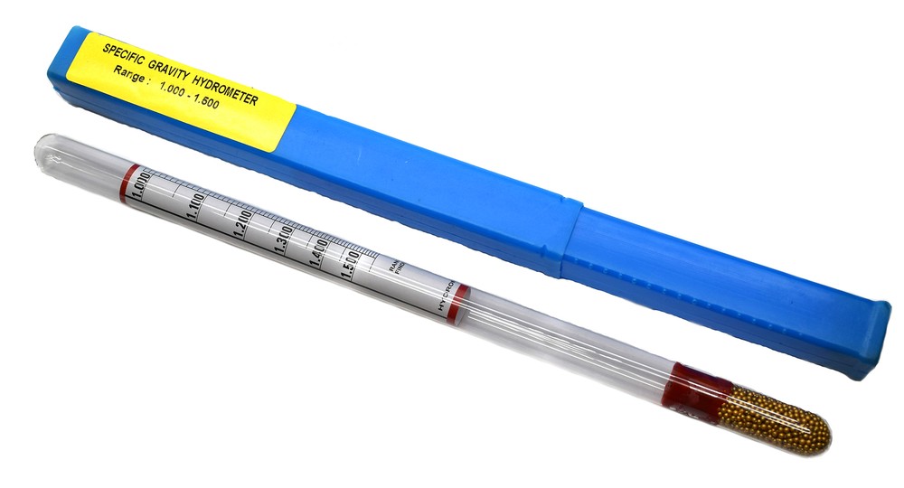 Hydrometer - Specific Gravity, Heavy Liquids, 1.000-1.500 x 0.010 - Eisco Labs