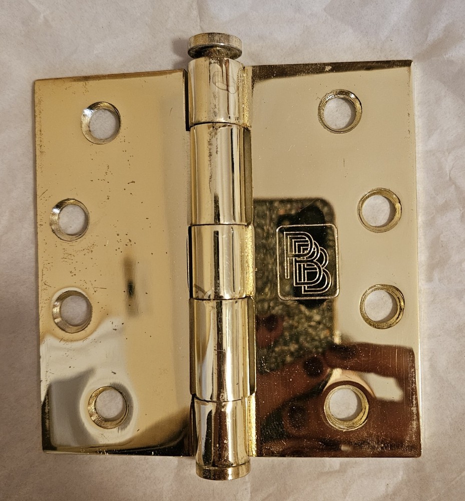 Vintage Door Hinges Brass