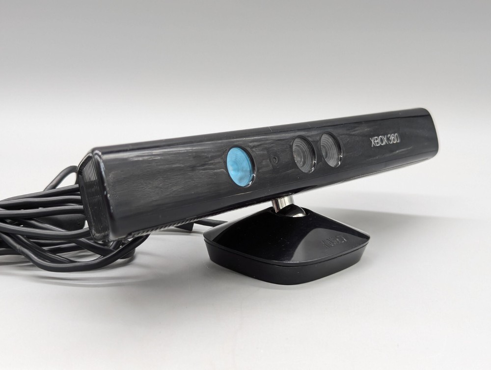 Official Microsoft Xbox 360 Black Kinect Sensor Bar Model 1414 Tested