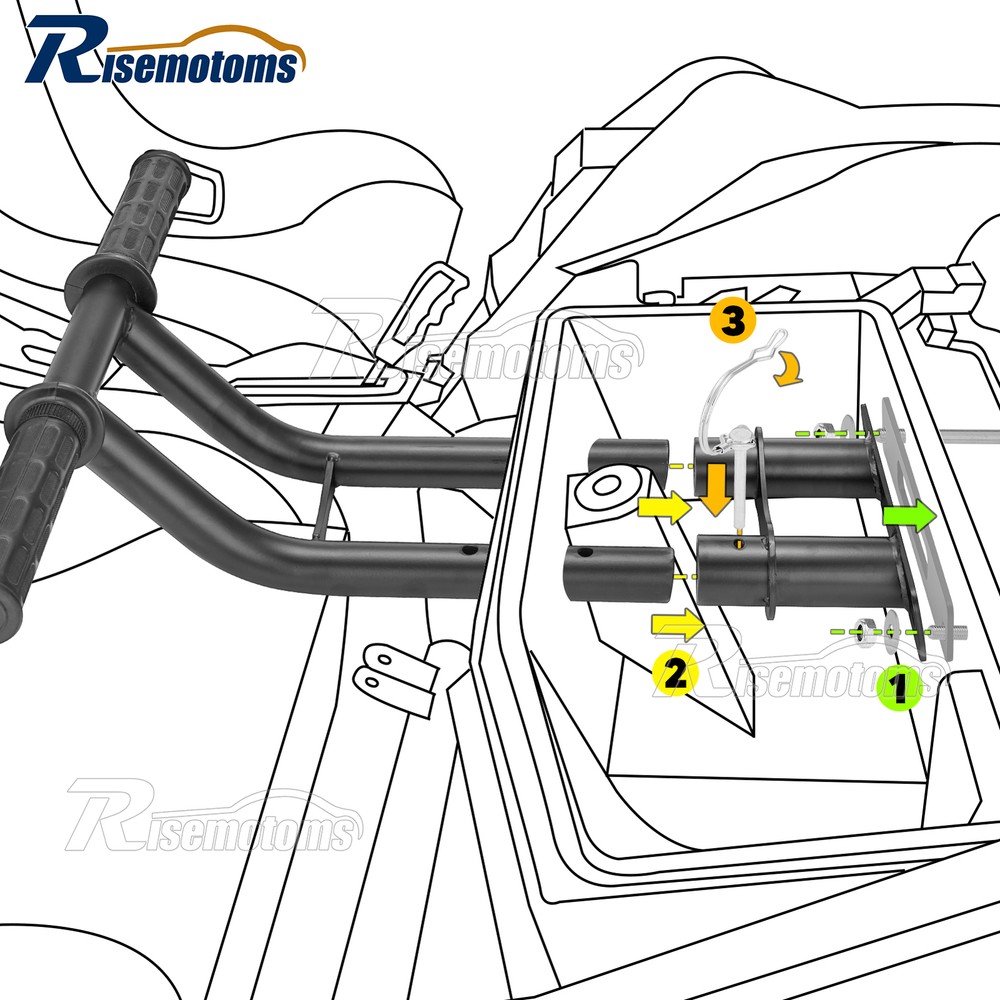Adjustable 3'' Front Passenger Grab Handle Kits Fit Can Am Maverick X3 & Max 17+