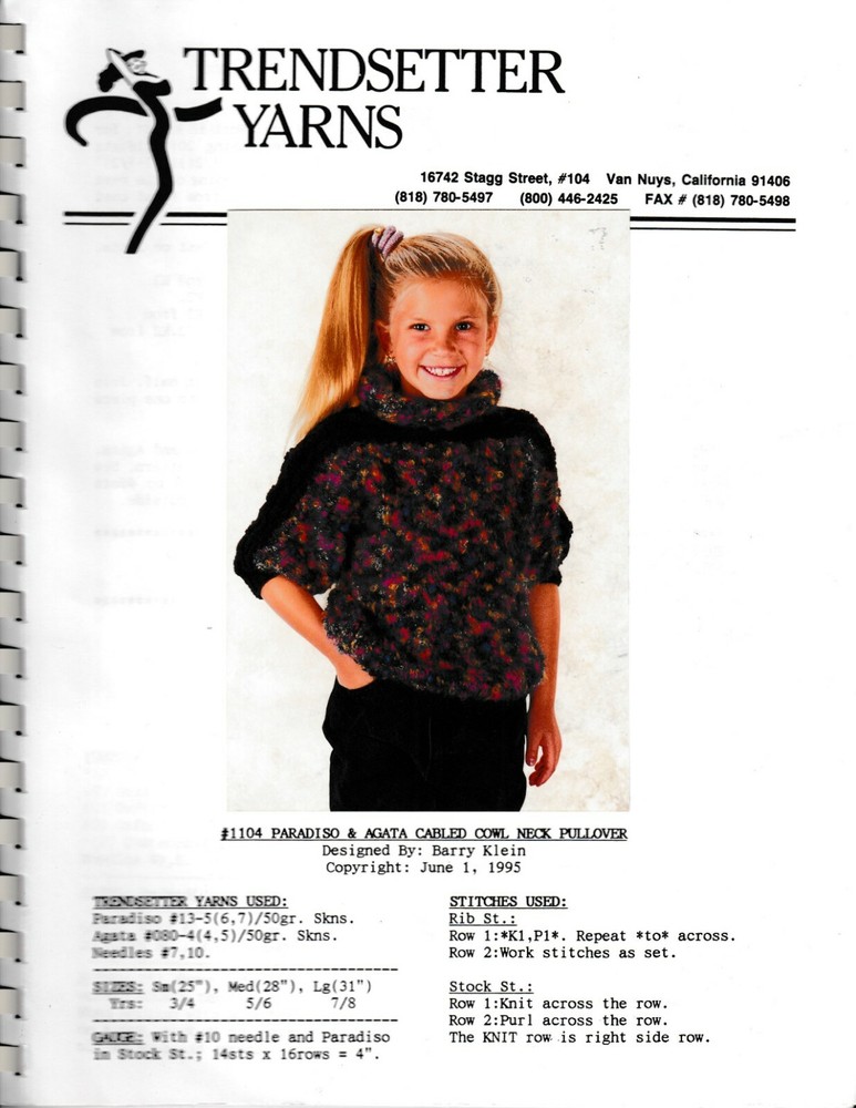 Knit Pullovers and Cardigan Sweaters | Trendsetter Yarns #11