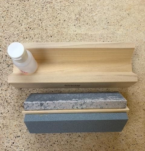 Tri 6 Arkansas Knife Sharpening Stone Kit