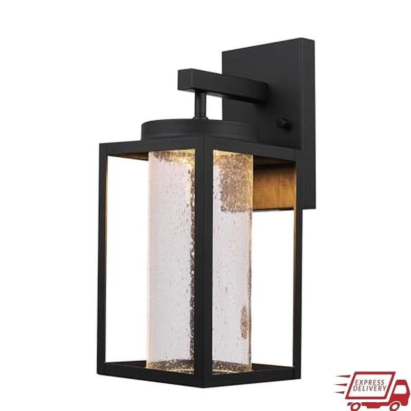 Modern LED Outdoor Indoor Wall Sconce Dimmable 12W 1150 Lumens Clear Glass New