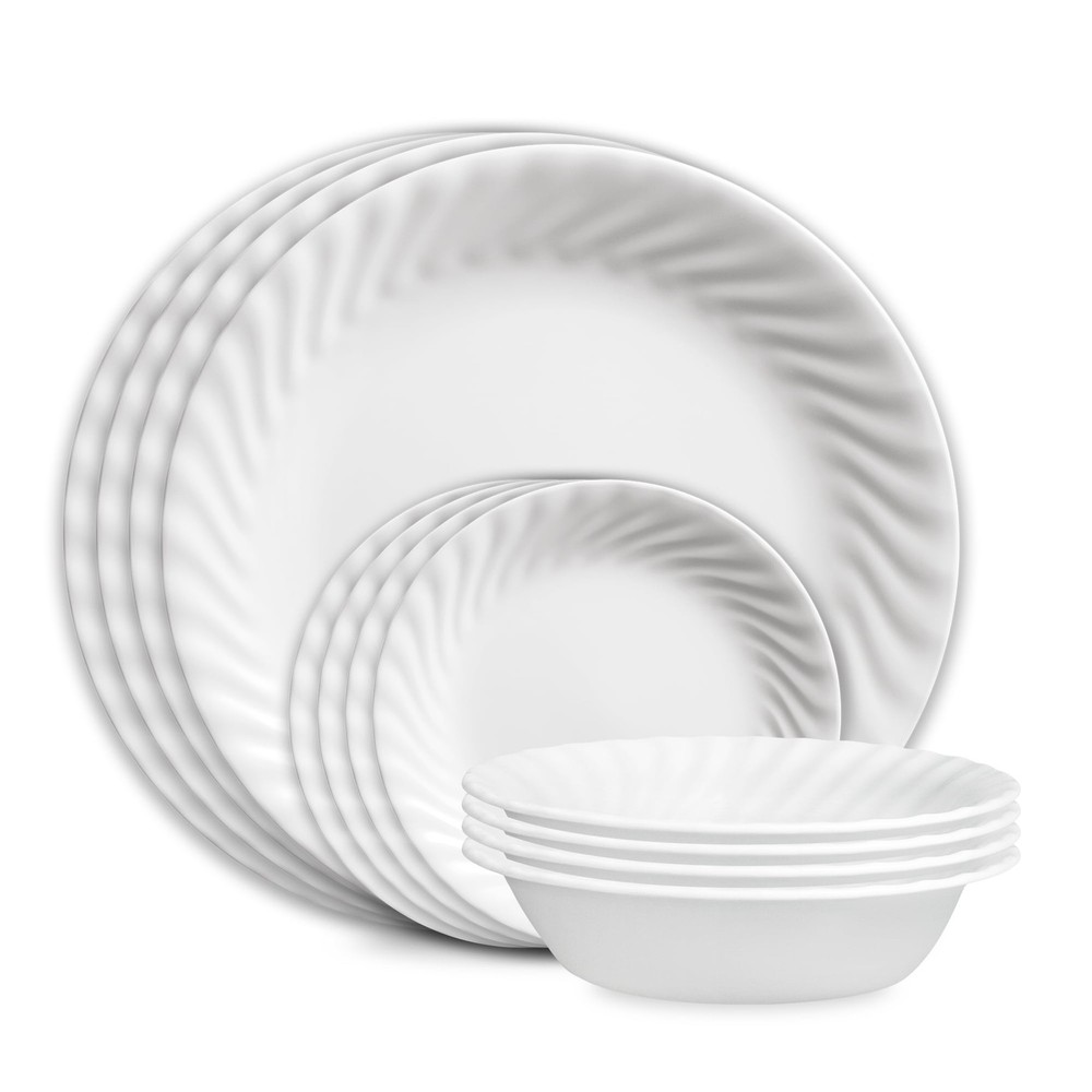 12-Piece Glass Dinnerware Set Service For 4