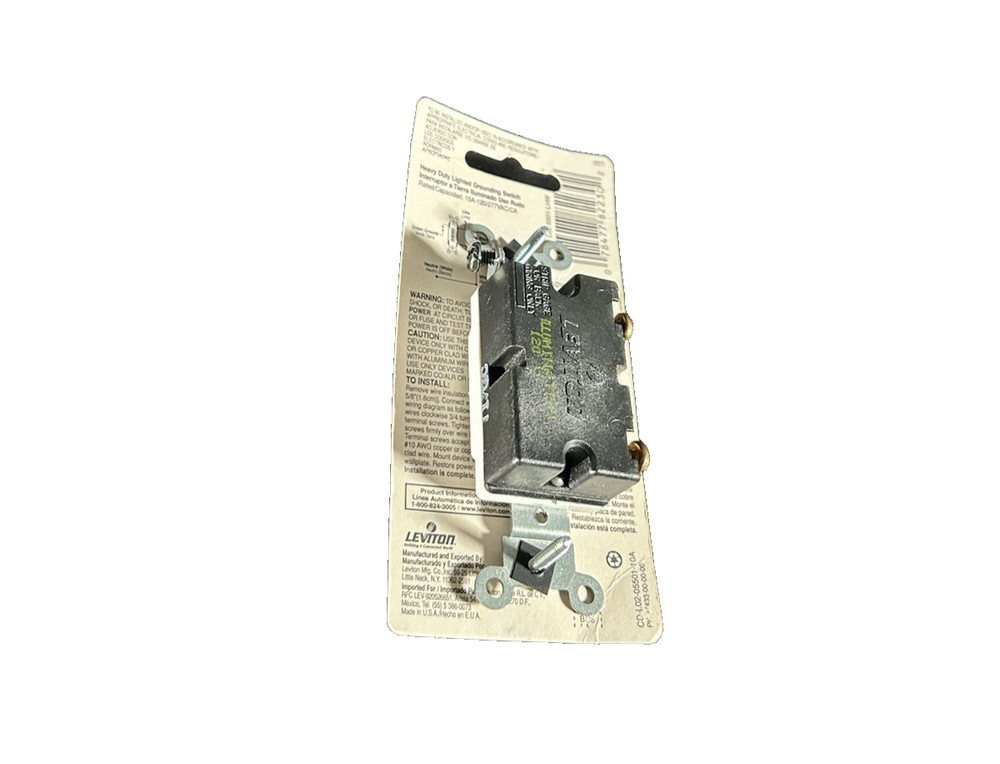 🔥Leviton 5501-LHW Lighted Handle Toggle Switch (Illuminated OFF) 15A ~ 10 Units